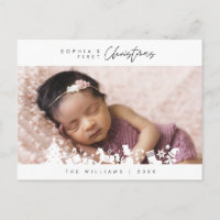 Primeiro Natal do Bebê, Anúncio com Foto