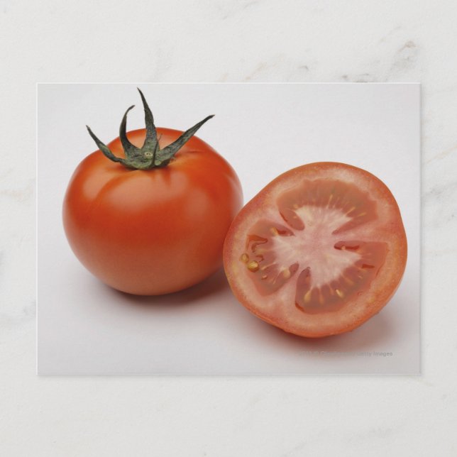 Cartão Postal Primeiro plano de dois tomates (Frente)