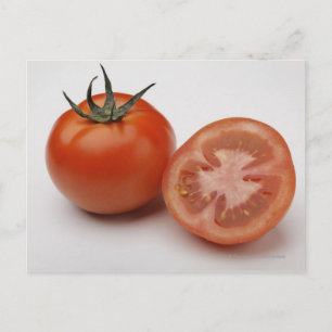 Cartão Postal Primeiro plano de dois tomates