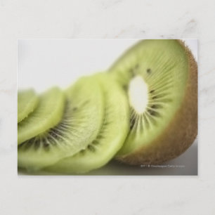 Cartão Postal Primeiro plano de fatias de kiwi