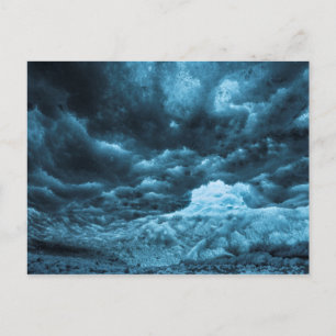 Cartão Postal Primeiro plano de gelo azul, Islândia