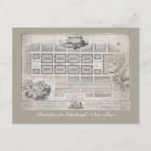 Cartão Postal Primeiro plano de Nova Cidade, Edimburgo