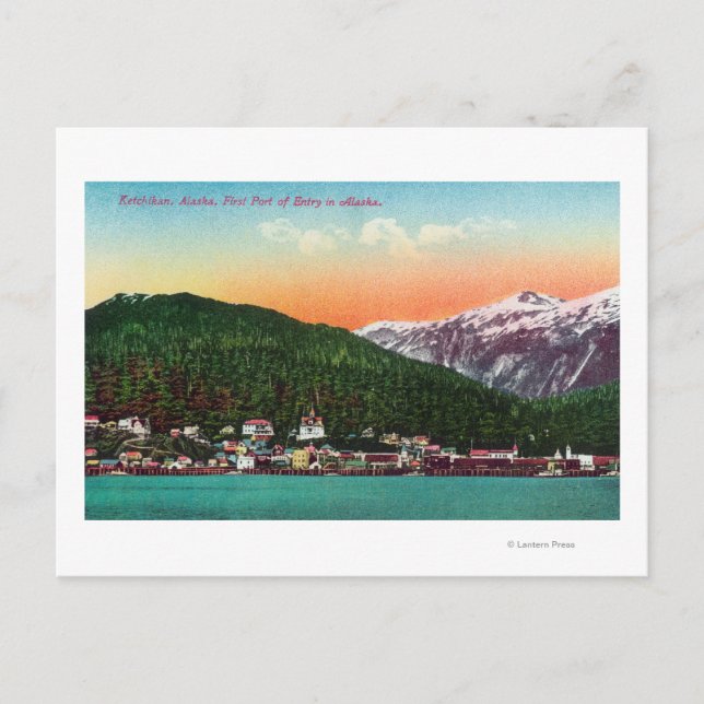 Cartão Postal Primeiro Porto de Entrada no Alasca (Frente)