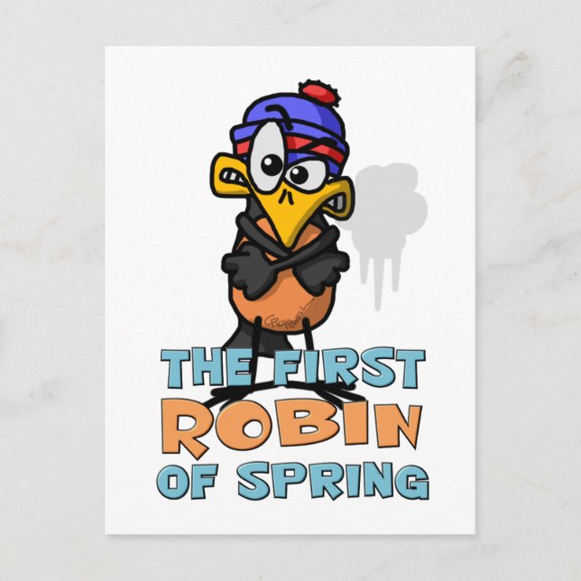 Cartão Postal Primeiro Robin (Frente)