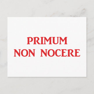 Cartão Postal Primum non nocere - Zuerst einmal nicht schaden