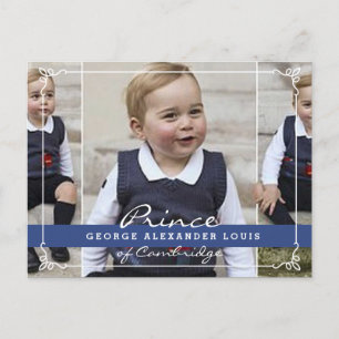 Cartão Postal Prince George - William & Kate
