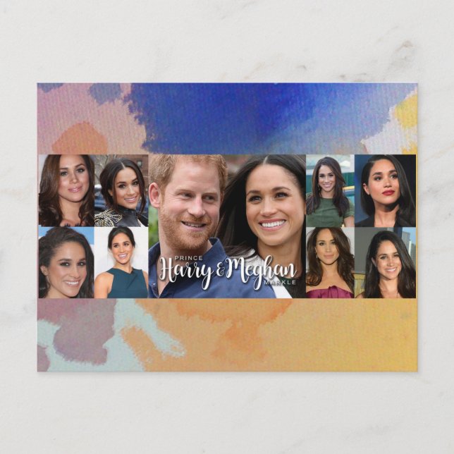 Cartão Postal Prince Harry & Meghan Markle (Frente)