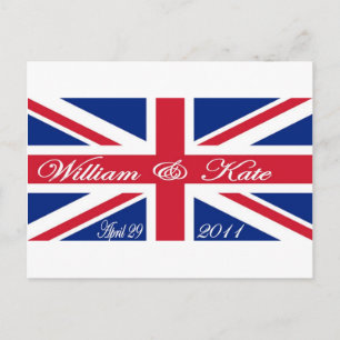 Cartão Postal Prince William e Kate