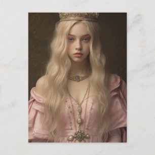 Cartão Postal Princesa a Rosa