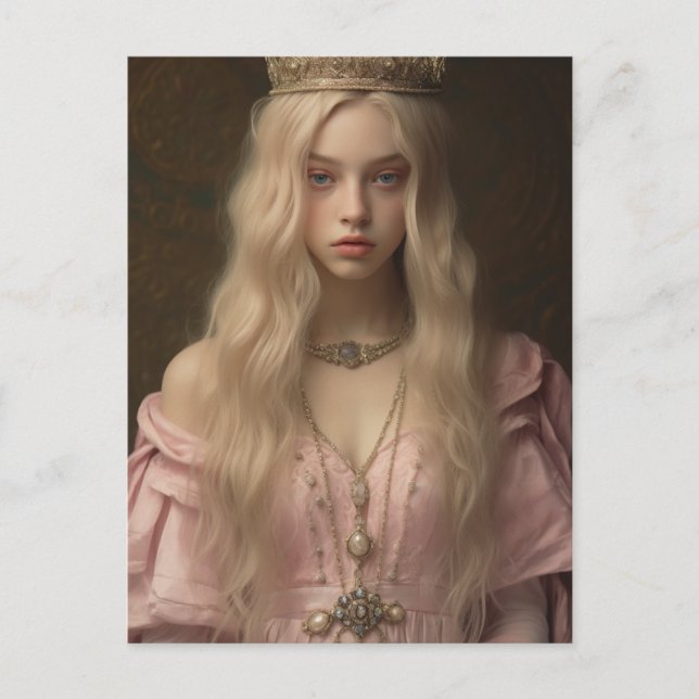 Cartão Postal Princesa a Rosa (Frente)