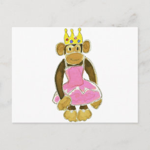 Cartão Postal Princesa Bailarina Macaca