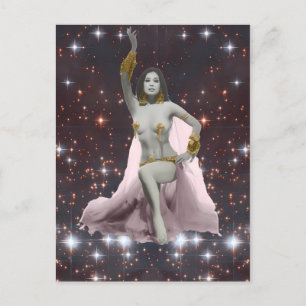 Cartão Postal Princesa Banu, Dançarina de Belly Cósmica