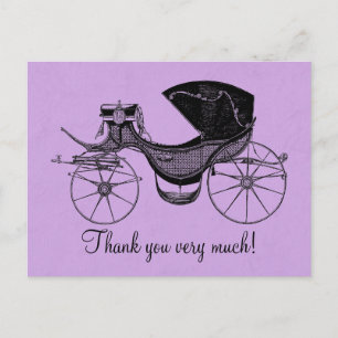 Cartão Postal Princesa Chá de fraldas Obrigado