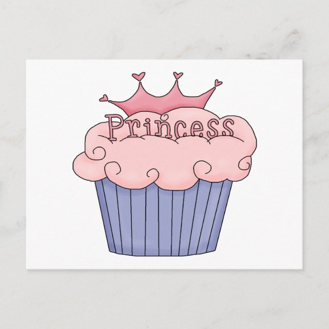 Cartão Postal Princesa Cupcake (Frente)