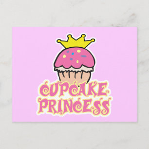 Cartão Postal Princesa cupcake