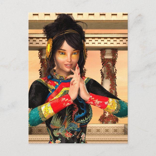 Cartão Postal Princesa da China (Frente)