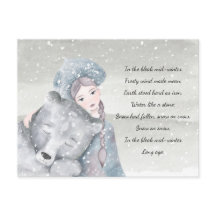 Princesa da Neve Urso Inverno Triste Letra Feriado