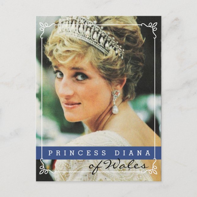 Cartão Postal Princesa Diana de Wales (Frente)