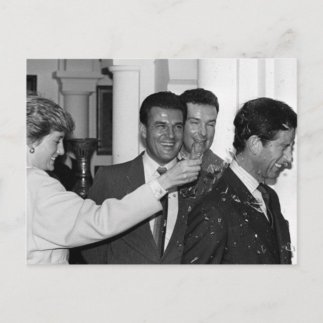 Cartão Postal Princesa Diana Prince Charles prop (Frente)