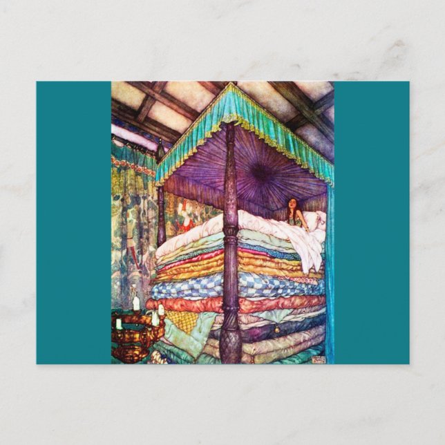 Cartão Postal Princesa e a Ervilha (Frente)