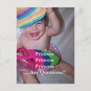 Cartão Postal princesa fatos