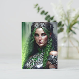 Cartão Postal princesa guerreira celta
