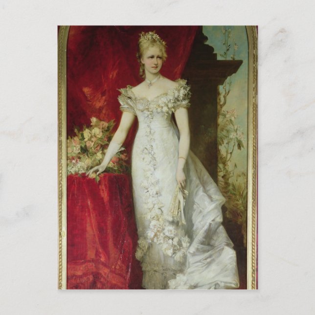 Cartão Postal Princesa Herdeira Stephanie da Bélgica (Frente)