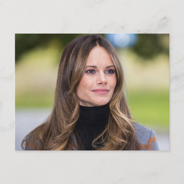 Cartão Postal Princesa HRH Sofia da Suecia, Duquesa de Värmland (Frente)
