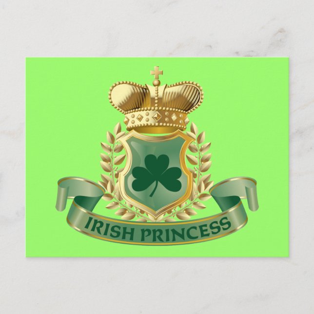 Cartão Postal Princesa irlandesa (Frente)
