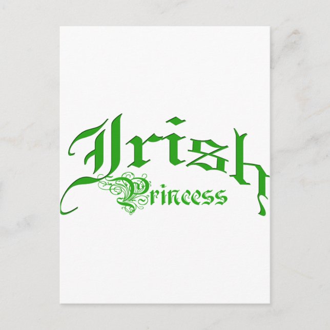 Cartão Postal Princesa Irlandesa (Frente)