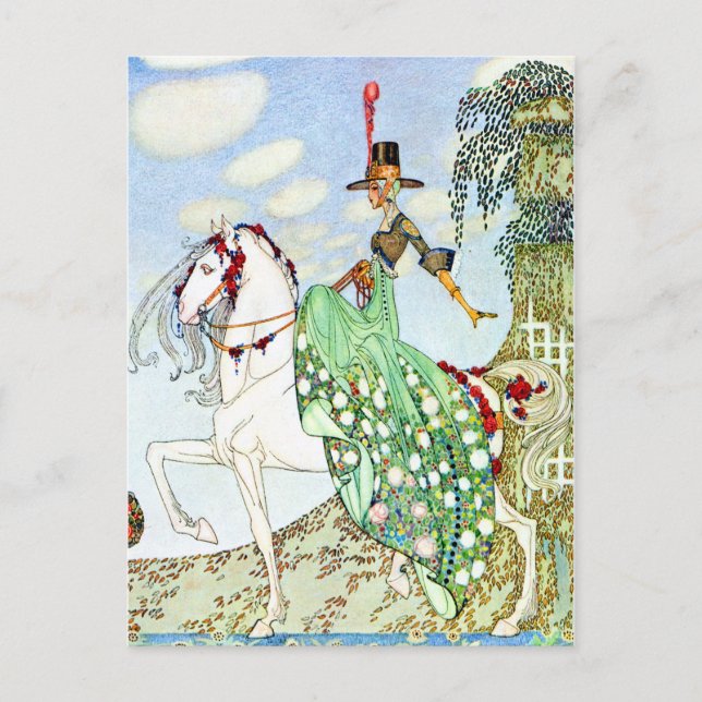 Cartão Postal Princesa Minotte por Kay Neilsen (Frente)