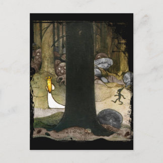 Cartão Postal Princesa na floresta