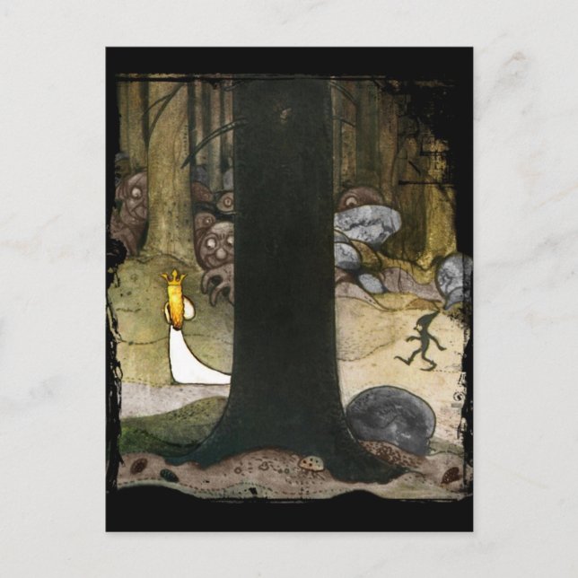 Cartão Postal Princesa na floresta (Frente)