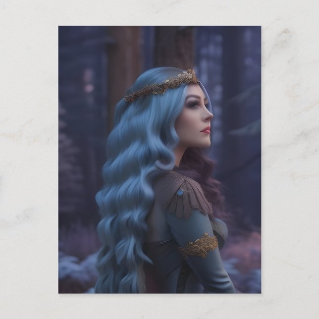 Cartão Postal Princesa na Floresta (Frente)