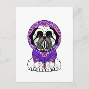 Cartão Postal Princesa Shih Tzu