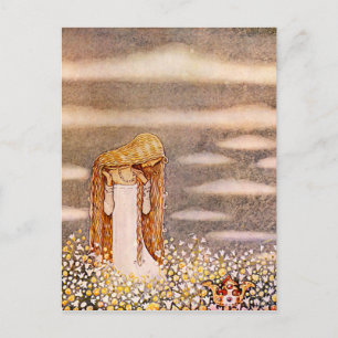 Cartão Postal “Princesa Tuvstarr” Aquarela de John Bauer