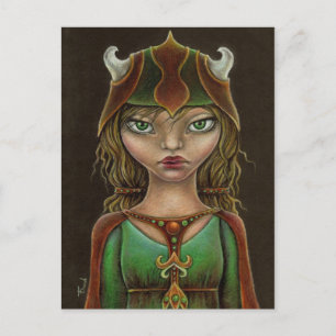 Cartão Postal Princesa viking