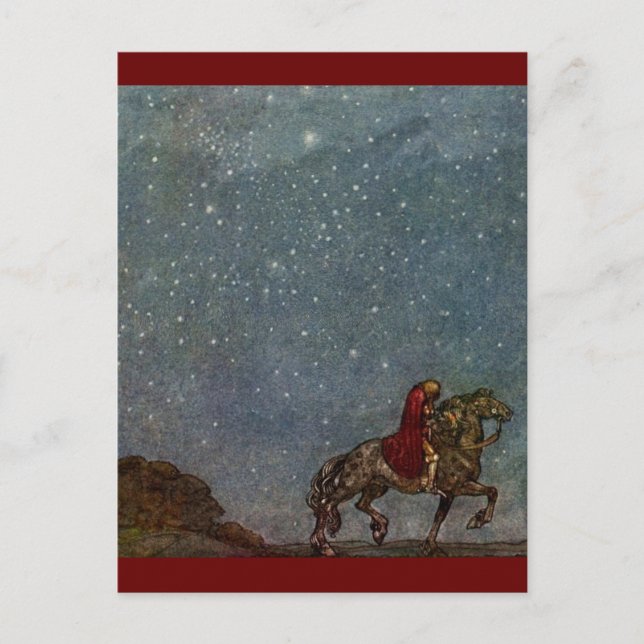 Cartão Postal Princesas a Cavalo (Frente)