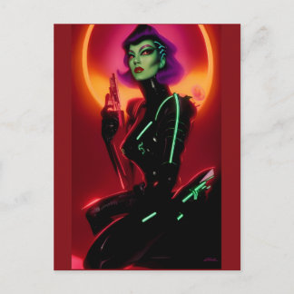 Cartão Postal Princess Cybrella at the Cyberpunk Ball