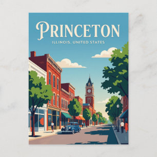 Cartão Postal Princeton Illinois