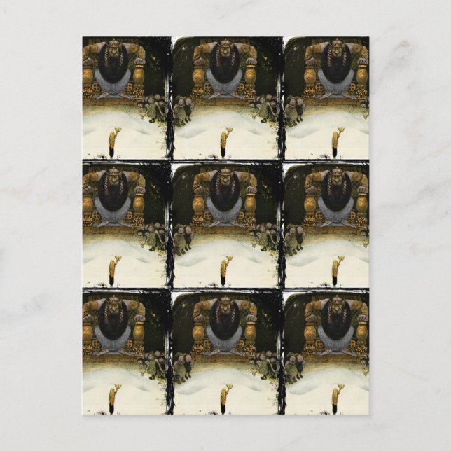 Cartão Postal Príncipe com o Rei Troll (Frente)