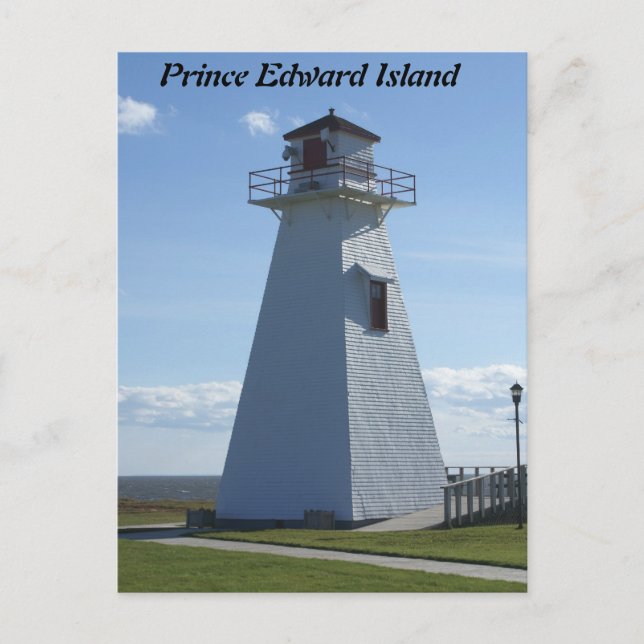 Cartão Postal Príncipe Edward Island-Lighthouse (Frente)
