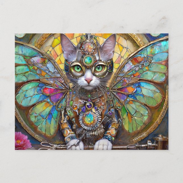 Cartão Postal Príncipe Gatinho da Brigada da Asa da Borboleta (Frente)