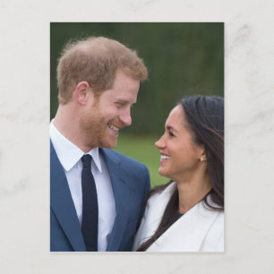 Cartão Postal Príncipe Harry e Meghan Markle Casamento Real