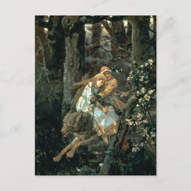 Cartão Postal Príncipe Ivan no Lobo da Cinza, 1889 (Frente)