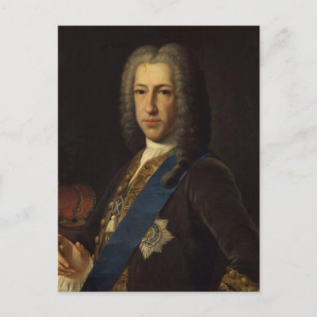Cartão Postal Príncipe James Francis Edward Stuart por Anton Men (Frente)