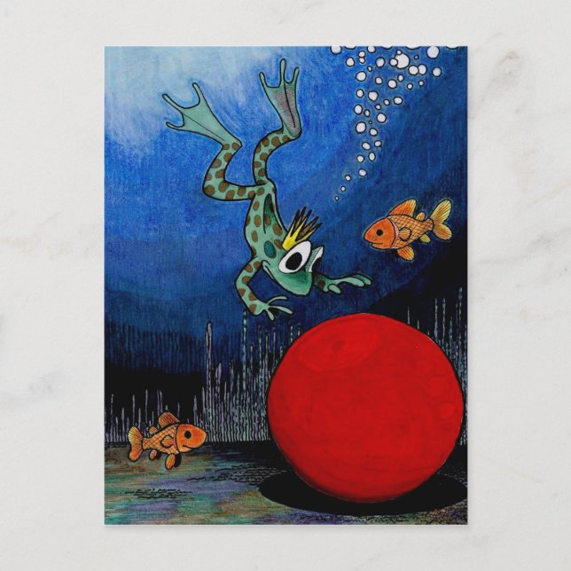 Cartão Postal Príncipe Sapo (Frente)