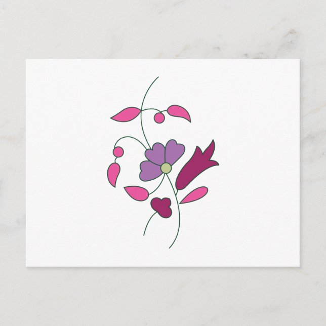 Cartão Postal Princípios Básicos de Casamento Elegante | Verão e (Frente)