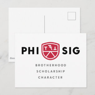 Cartão Postal Princípios da Phi Sigma Kappa