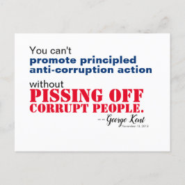 Cartão Postal Principled Anti-Corruption Without Pissing Off